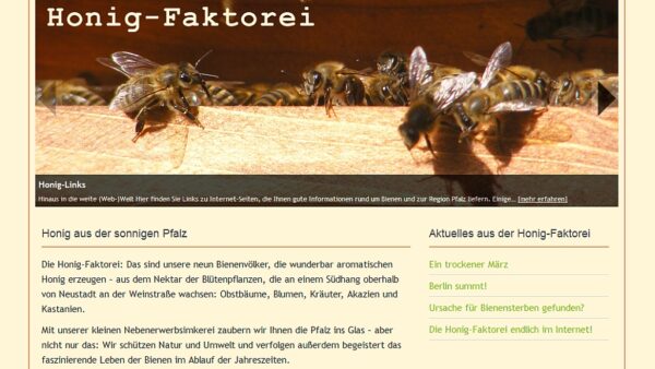 Screenshot mit Bienen