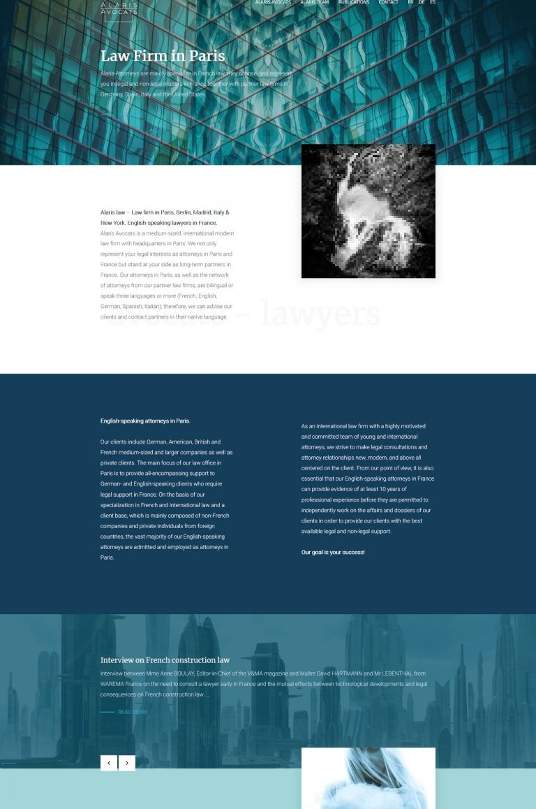 screenshot alaris-law.com