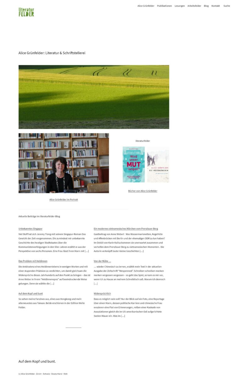 literaturfelder.com Relaunch