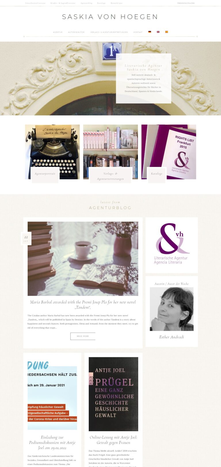 Literarische Agentur, 3-sprachig