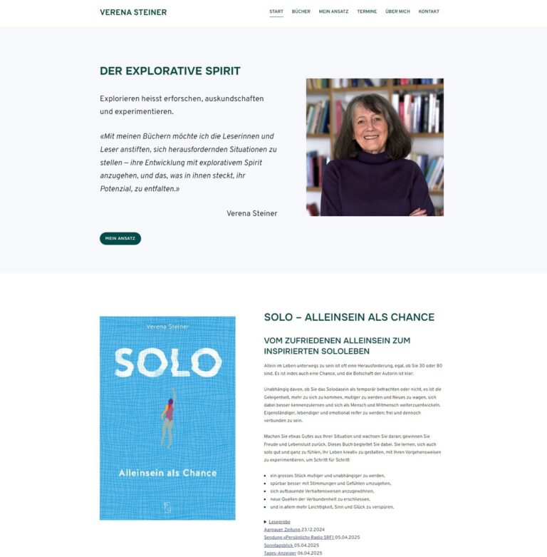 Verena Steiner – Sachbuchautorin Schweiz – Schweiz – www.explorative-ch